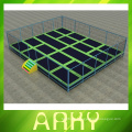 De Buena Calidad Trampolines rectangulares con redes juego de equipo